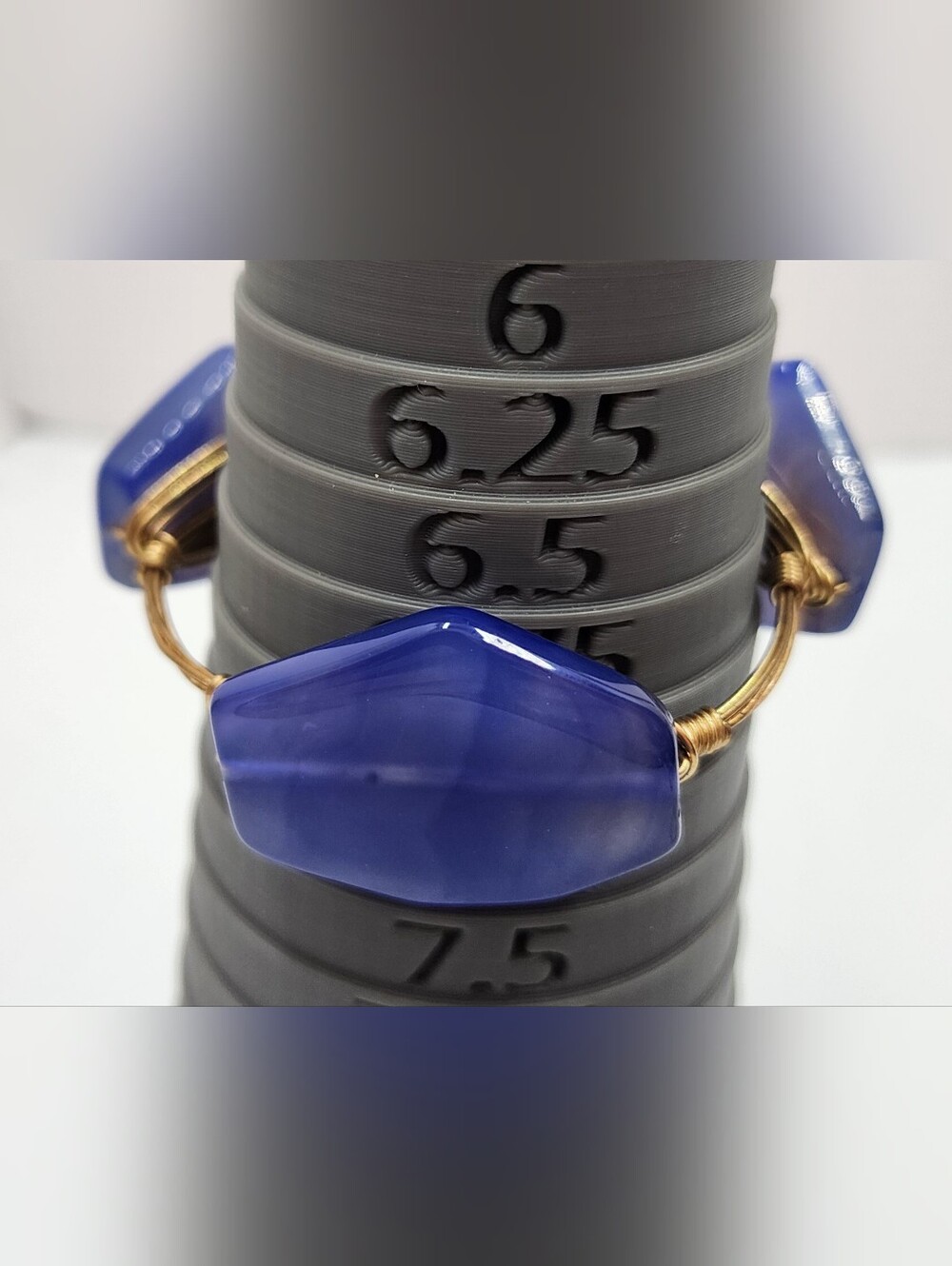 Bourbon and bowties purple stone bangle Bracelet Gold Tone